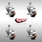 Service Caster 3 Inch SS High Temp Glass Filled Nylon 3/8 Inch Threaded Stem Caster Set Brake SCC-SSTS20S314-GFNSHT-TLB-381615-4 - alternate 3